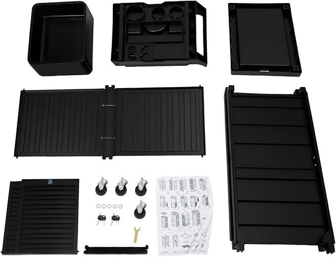 Salon Stylist Rolling Trolley Cart with 6 Drawers, Lockable Beauty Storage Organizer Tool 7 Layer, Space Saving Hair Salon Free Standing Storage Cabinet Barber Station for Hair Stylist Hairdresser