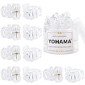YOHAMA 10 pcs Hair Clips Medium Small 1.57 in Clear Octopus Claw Clips 4cm Medium Jaw Clips Durable Strong Grip for Women Girls Thick Hair.