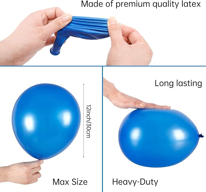 RUBFAC Rainbow Balloons, 12 Inches - Image 4
