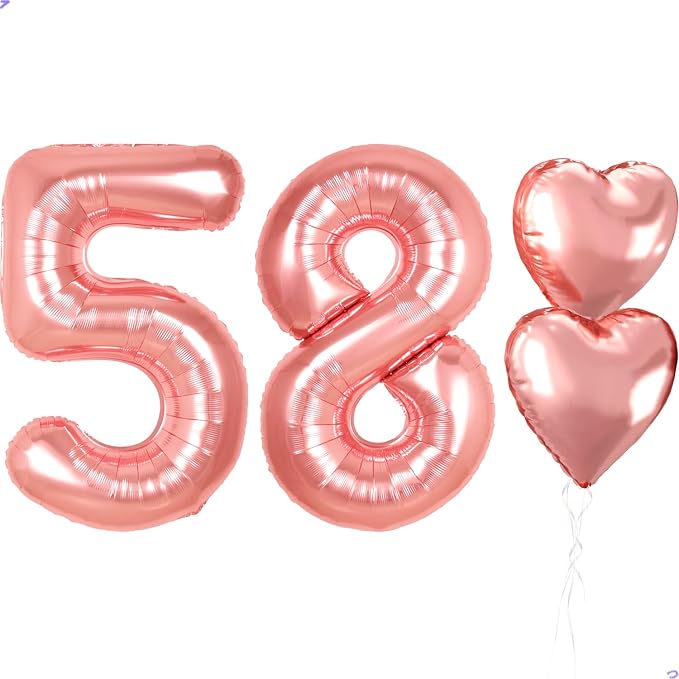 40 inch Rose Gold Birthday Balloons by Unknown