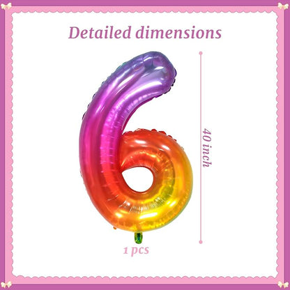 40 Inch Jelly Number 6 Balloon Suitable - Image 2