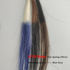 PureStyle 100ml Professional Permanent Hair Color Dye Cream Ammonia Free, Long Lasting Light Grey Blue Color, 100% Gray Coverage, Natural Shine, For All Hair Types Easy At Home Application