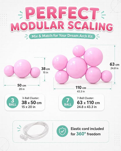 Reusable Balloon Garland 5 Cluster Inflatable Latex Free PVC Clusters Arch Kit - Image 3