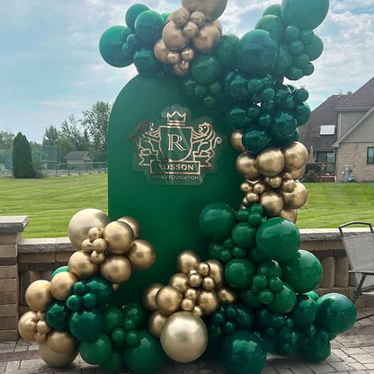 Green and Gold Balloons Arch Kit - Image 7