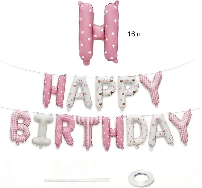 Happy Birthday Balloon Banner - Image 3