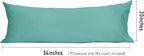 Sunflower Body Pillowcase 100% Cotton Long Pillow Cover/Case Envelope Closure 1 Pack, 21×54 inches Lagoon, Soft and Breathable