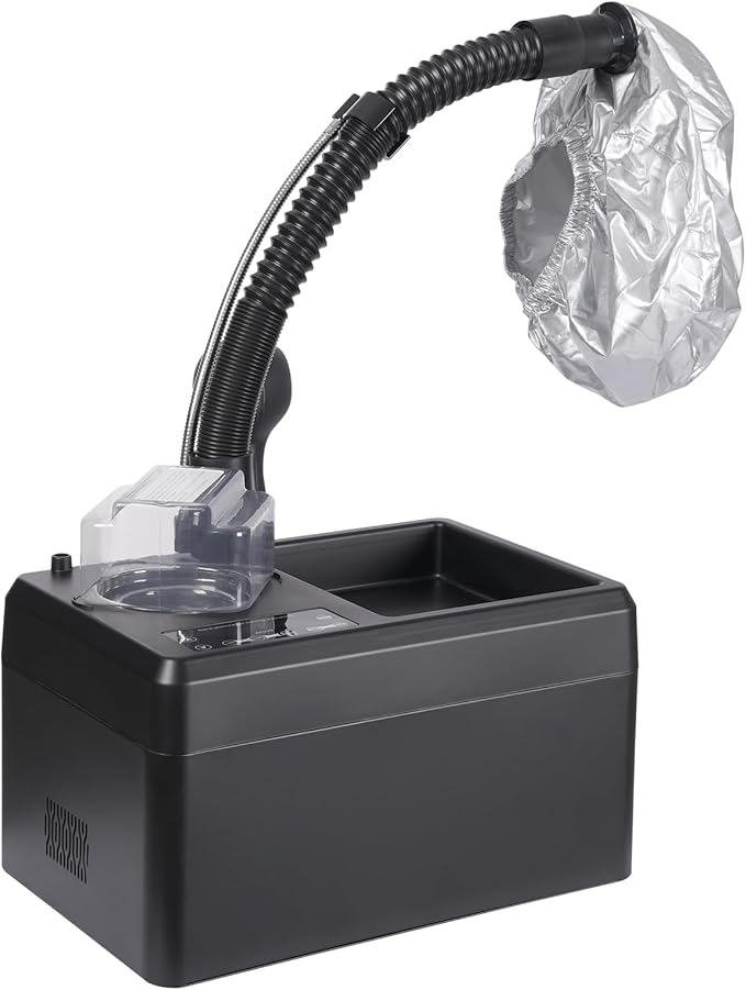 Nano Hair Steamer with Vaporizing Cap, 1750W 110V Hair Care Professional Machine, Multifunctional Hair Steamer, Beauty Salon Hair Steamer Machine with Smart Touch Control for Deep Hair Care Repair