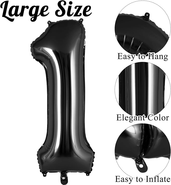16 Inch Number 0-9 balloons, Small Mylar Numbers Balloon Custom Digital Balloons - Image 3
