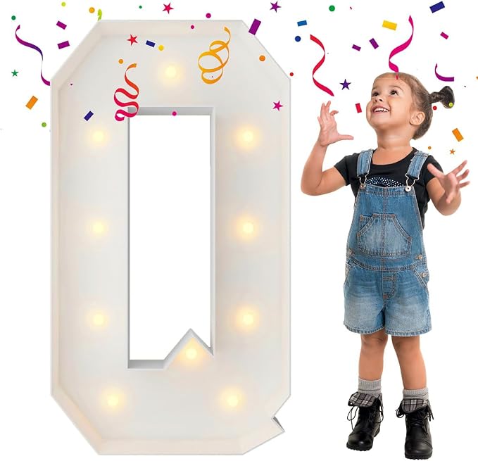 3FT Marquee Light Up Letters, Large Marquee Letters, Mosaic Balloon Frame by MerryMosaics