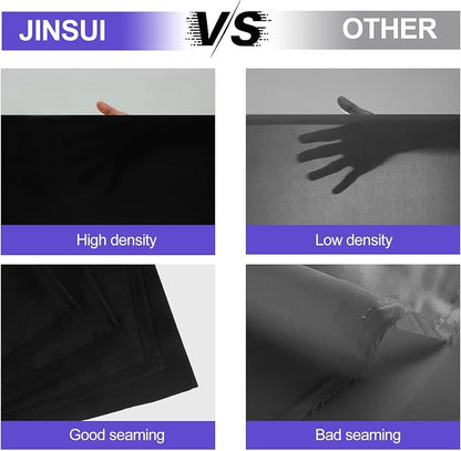 JINSUI Black Backdrop for Photoshoot, Large Background Curtain 10x20 ft | - Image 6