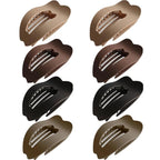 Women Flat Hair Claw Clips,Duckbill Shaped Hair Clips, Large Matte Non-Slip Hair Clips 8-Pack,Suitable for Thick Hair, Women Hair Accessories,Hair Styling Accessories