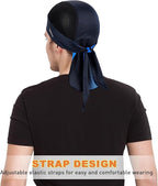 Bandanas Skull Caps for Men, Women Skull Cap Helmet Liner Cycling Hat Durags Motorcycle Bandana Sweat Wicking Do Rag