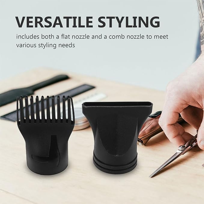 7pcs Hair Dryer Nozzle Attachment Plastic Narrow Concentrator Comb Styling Nozzles Fit for Salon and Home Use Versatile Hair Drying Accessories for Multiple Hairstyles