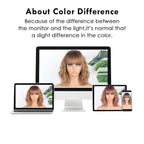MISSQUEEN Short Blonde Wig with Bangs Synthetic Curly Wavy Ombre Blonde Wigs for Women Bob Wavy Wig Daily Use