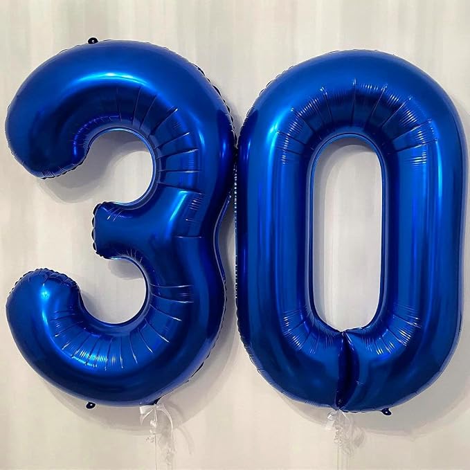 Navy Blue 17 Balloon Numbers, 40 Inch Dark Blue 17 or 71 Birthday Balloons - Image 7