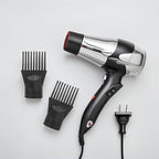 3pcs Hair Dryer Concentrator Attachment - Salon Plastic Blow Dryer Comb Nozzle Replacement - Black Hair Styling Blower Comb Nozzle