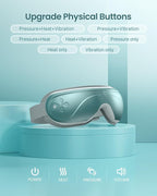 RENPHO Eye Massager with Heat, Christmas Birthday Gifts for Women Mom, FSA Eligible HSA Eye Mask for Migraine, Smart Sleep Mask for Dry Eyes Relax, Reduce Strain for Men Dad Her Him Blue