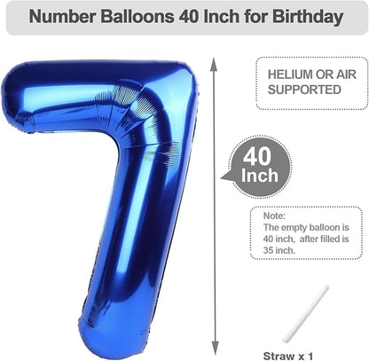 Numbers 26 Balloon 40Inch Blue Balloons - Image 5