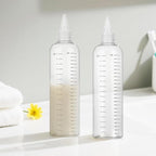 Applicator Bottle for Hair, 16.9oz 2 Packs Color Bottle Applicator with Ratio Graduated Scale, Hair Dye with Clear Twist Top Cap