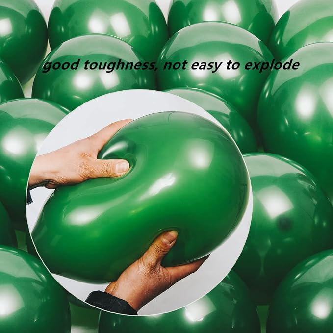 300 pack Green Balloons 12 Inch Dark green Latex Balloon Bulk - Image 3