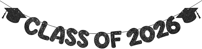 Fulmoon Congrats Grad Class of 2026 Banner Graduation Party Decor Class of 2026 by Fulmoon