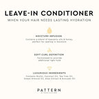 PATTERN Beauty by Tracee Ellis Ross Leave-In Conditioner 25 fl oz - Rich Moisture for Curly, Coily and Tight-Textured Hair, 3a to 4c