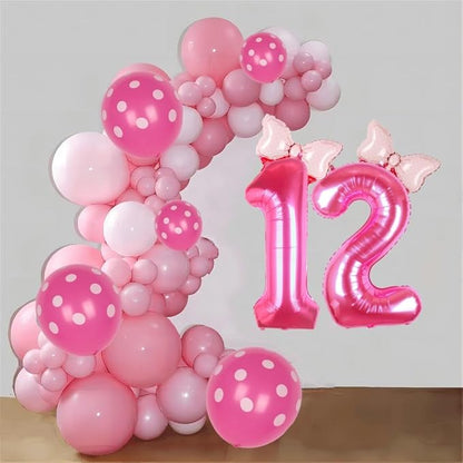 40 inch Pink Number 12 Balloon - Image 2