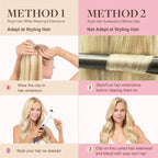 GOO GOO Clip in Hair Extensions Real Human Hair, Remy Human Hair Extensions Clip ins for Women, Natural Human Hair, 22inch 110g 7Pcs, 16/22 Light Blonde Highlighted Golden Blonde