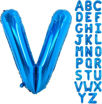 TONIFUL 40 Inch Large Blue Letter V Foil Balloons Alphabet Balloons | Giant by TONIFUL