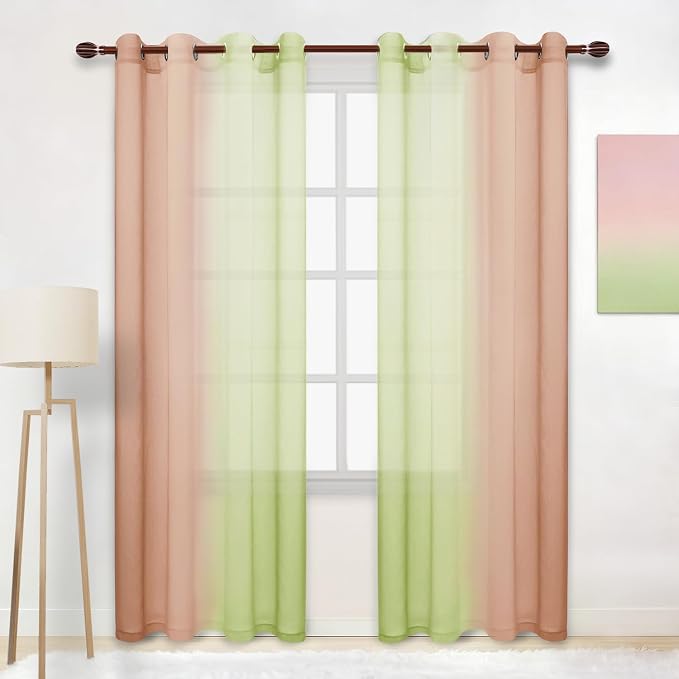 DWCN Ombre Sheer Curtains by DWCN