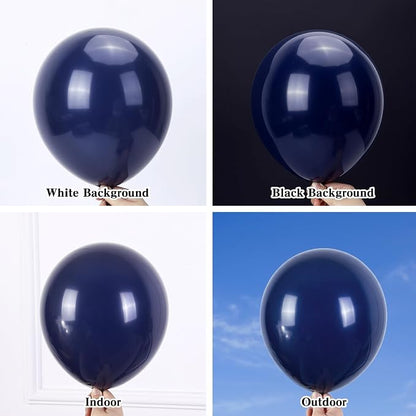RUBFAC 135pcs Navy Blue Balloons Different Sizes 18 12 10 5 Inch Dark Blue - Image 4
