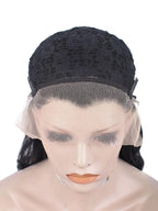 IMSTYLE Short Lace Front Wig Black Synthetic Wig Short Bob Wigs for Women Natural Wavy for Cosplay and Drag Queen
