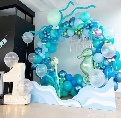 Teal Blue Clear Balloon - Image 6