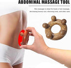 Wood Therapy Abdominal Massage Tools,Lymphatic Drainage Massager, Body Sculpting Scraping Tools for Muscle Pain Relief, Anti Cellulite, Body Contouring and Shaping