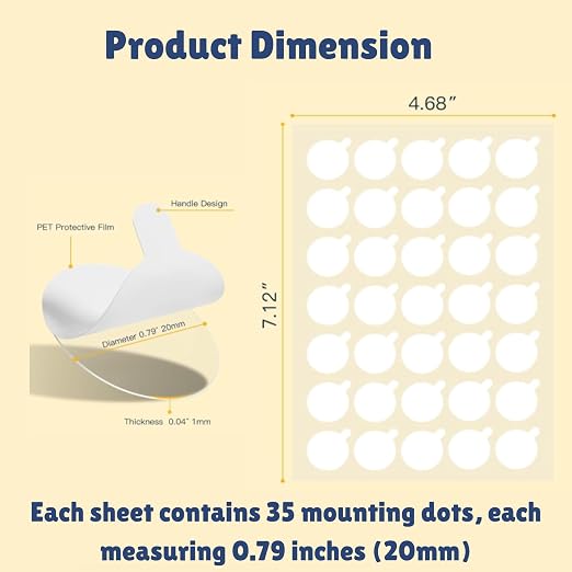175pcs Double Sided Sticky Dots – Easy to Peel Sticky Dots, and DIY Projects - Image 2