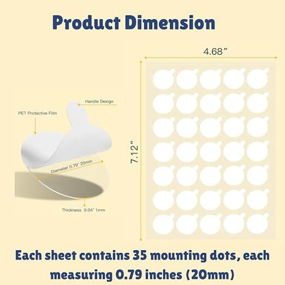 175pcs Double Sided Sticky Dots – Easy to Peel Sticky Dots, and DIY Projects - Image 2