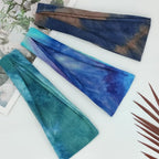 Headbands For Women Workout Wide Headband Yoga Head Bands For Women's Hair Accessories Fashion Band Tie Dye 6 Pack