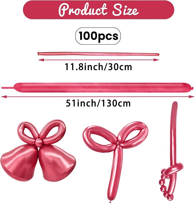 100Pcs Metallic 260 Balloons, 260 Art Ballon - Image 2