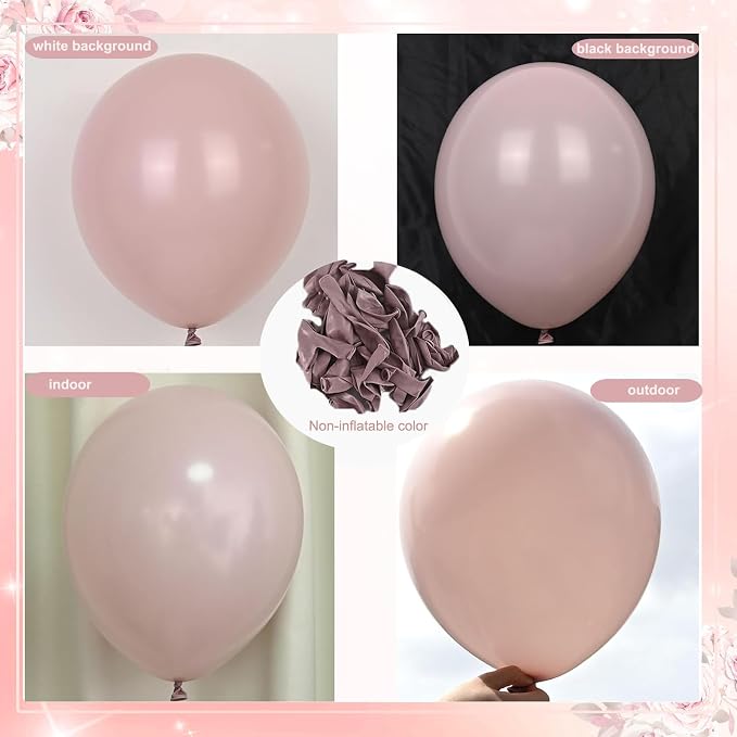 CROSSFINGERS Pearl Dusty Pink Balloon Garland Arch Kit Wedding Decorations | - Image 4
