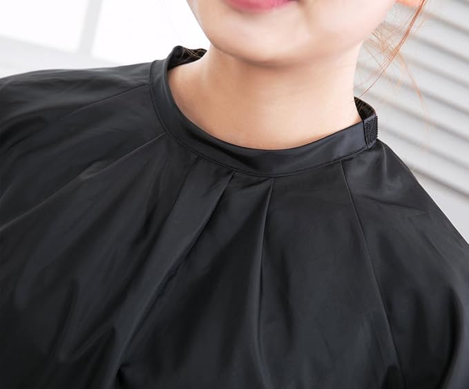 PERFEHAIR Salon Client Hair Cutting Cape Gown, Professional Barber Haircut Cape with Sleeves