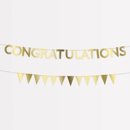 Meri Meri Congratulations Mini Garland Matchbox Banner Set, 2 Unique Strands by MeriMeri
