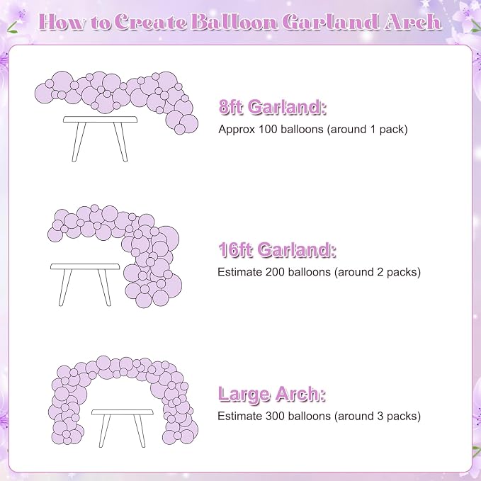 Dusty Purple Balloon Arch Kit for Baby Shower Bridal Shower Decorations | - Image 7