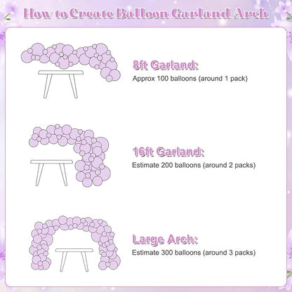 Dusty Purple Balloon Arch Kit for Baby Shower Bridal Shower Decorations | - Image 7