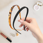 6 Pack No Pressure Headbands for Glasses Wearers - Flexible Non-Slip Hairbands, Matte Plastic with Teeth, for Women & Girls, Comfortable No Pressure, Ideal for Daily Use, Makeup & More
