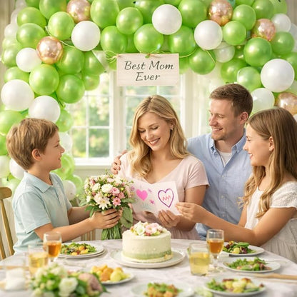 Lime Green Balloons 100 Pack, 12 Inch Light Green Latex Party Balloons - Image 4