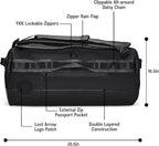 Baboon to the Moon Go-Bag Medium 40L – Detachable Straps, Small Duffle Bag for Travel, Gym Bag for Women, Mens Travel Bag, Duffel Bags for Traveling, Travel Duffel Bags for Women (Black)