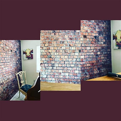 12x8ft Vintage Red Brick Wall Backdrop - Image 7