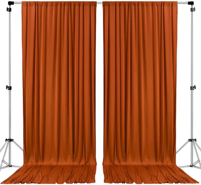 AK TRADING CO. 10 feet x 10 feet Rust IFR Polyester Backdrop Drapes Curtains by Fabrics%7CEventDecor%7CCrafts%7CUpholsteryFoam