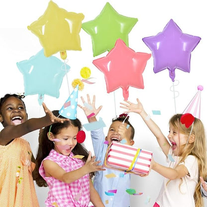 TONIFUL 30 Pcs Star Balloons 18 Inch Large Pastel Colorful Foil Balloons | - Image 7