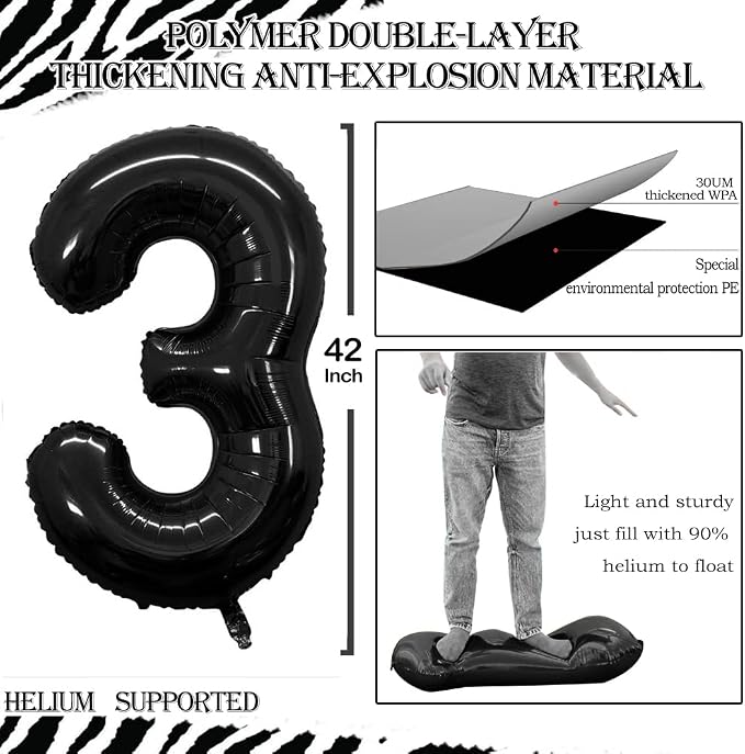 Number 23 Balloons for 23rd Birthday Party Decorations, 42 Inch Jumbo Foil - Image 2